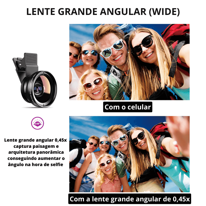 Lente wide 0,45x